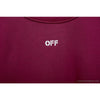 OFF-WHITE Classic Basic Cotton Terry Long Sleeve Shirt 'WINE RED'