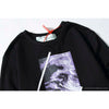 OFF-WHITE Classic Wave Oil Painting Cotton Terry Long Sleeve Shirt 'BLACK'