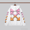 OFF-WHITE Pink Orange Arrow Hoodie 'WHITE'