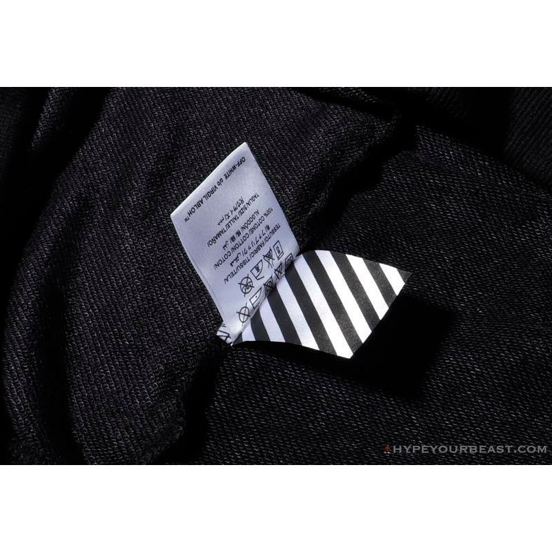 OFF-WHITE Classic Print Hoodie 'BLACK'