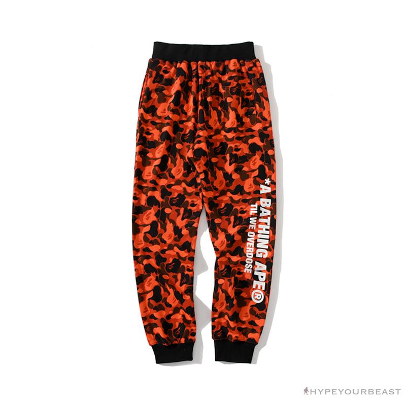 BAPE x XO Camouflage Red Pants