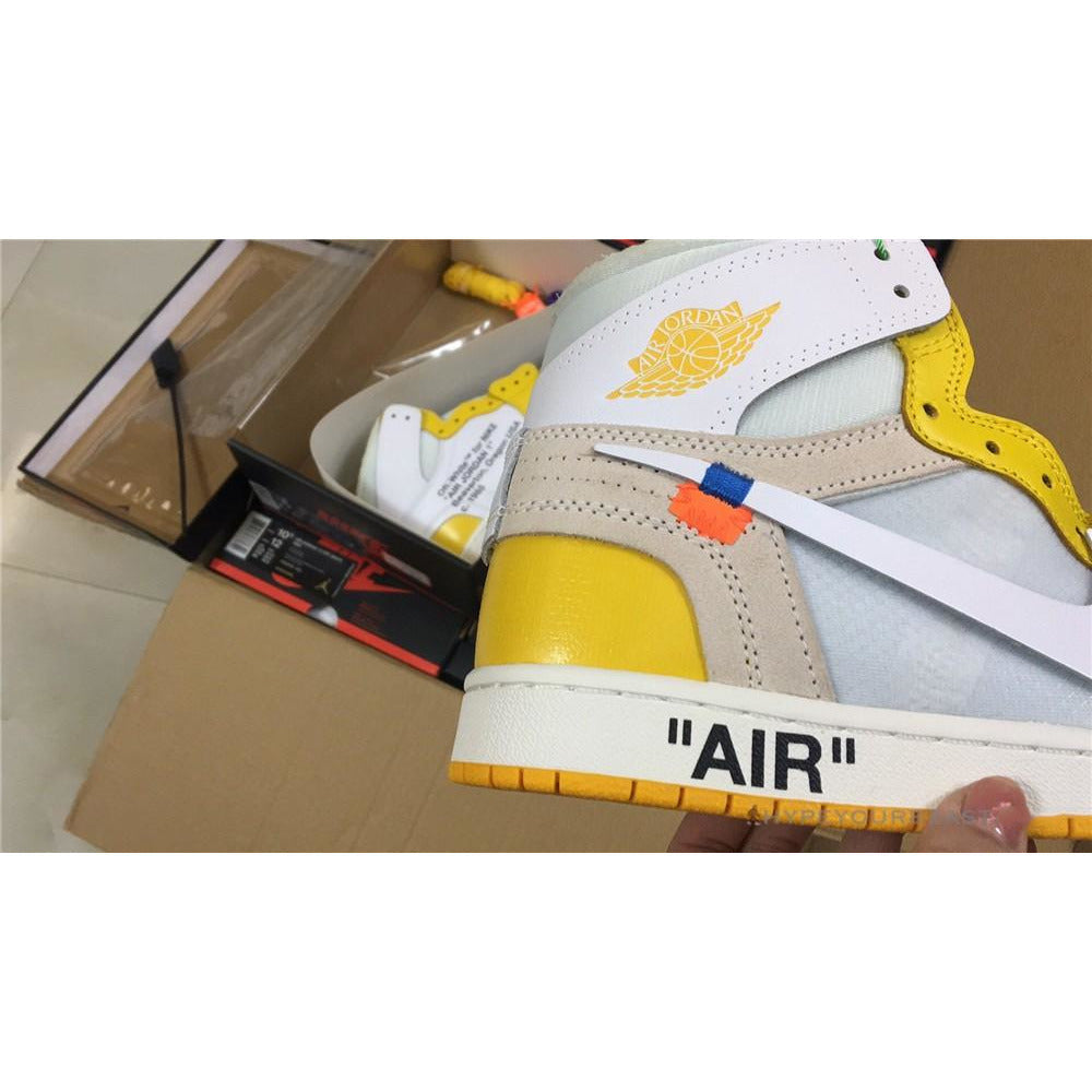 Off-White X Air Jordan 1 High Canary Yellow