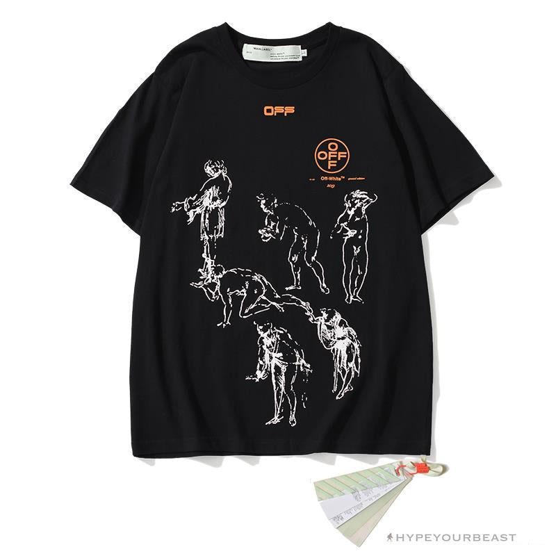 OFF-WHITE The Virgin and Child with Saint Anne Tee Shirt 'BLACK'