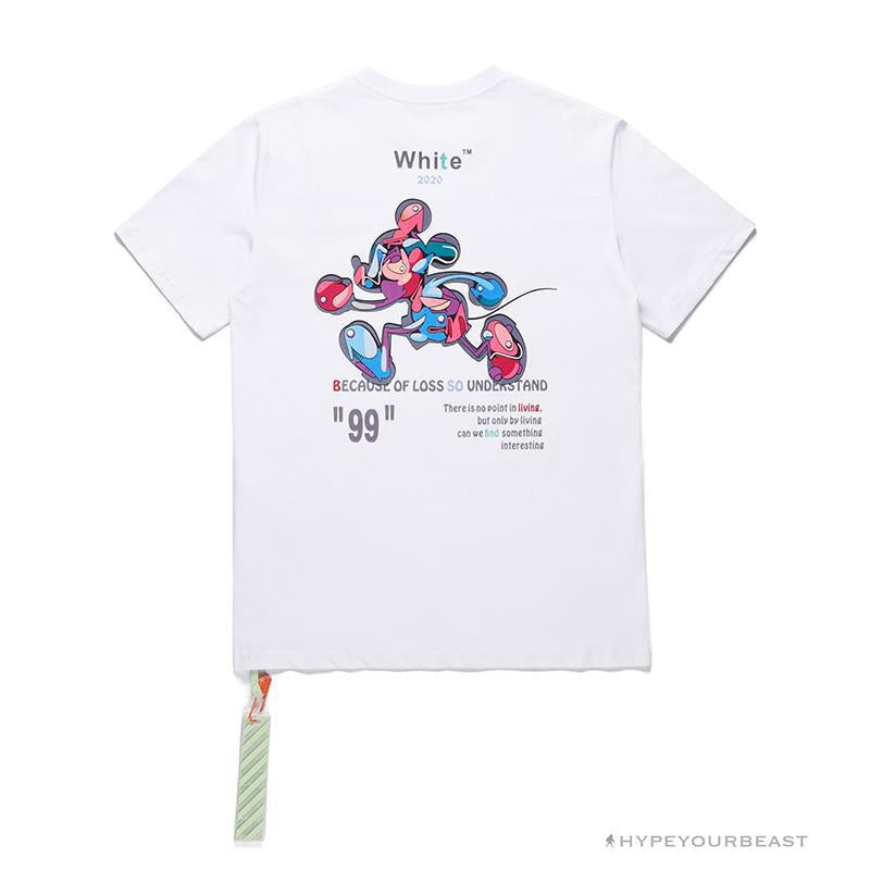 OFF-WHITE Joint Running Mickey Mouse Arrow Tee Shirt 'WHITE'