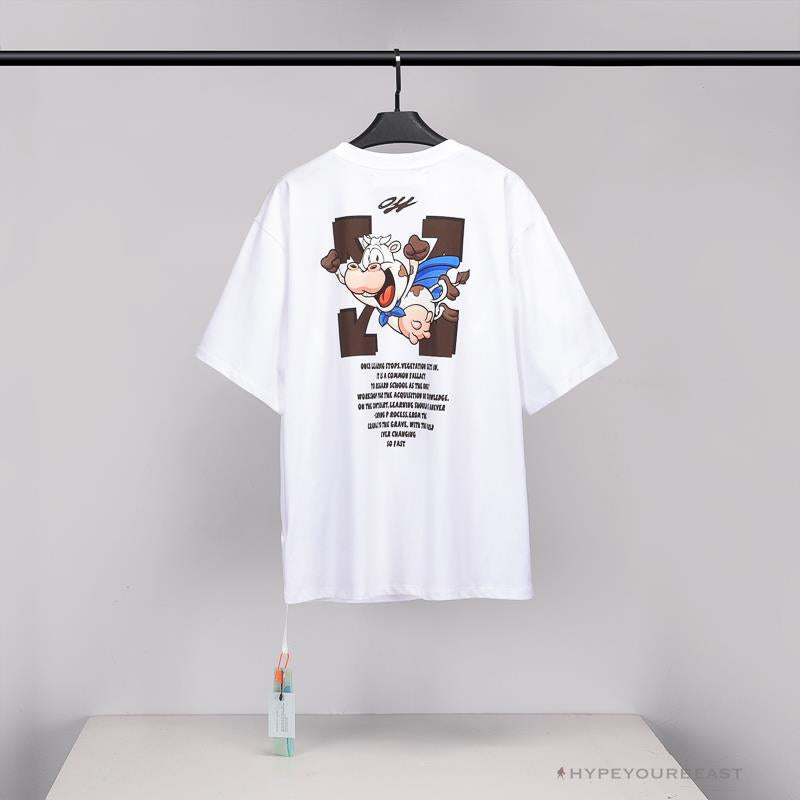 OFF-WHITE Arrow Flying Cow Tee Shirt 'WHITE'