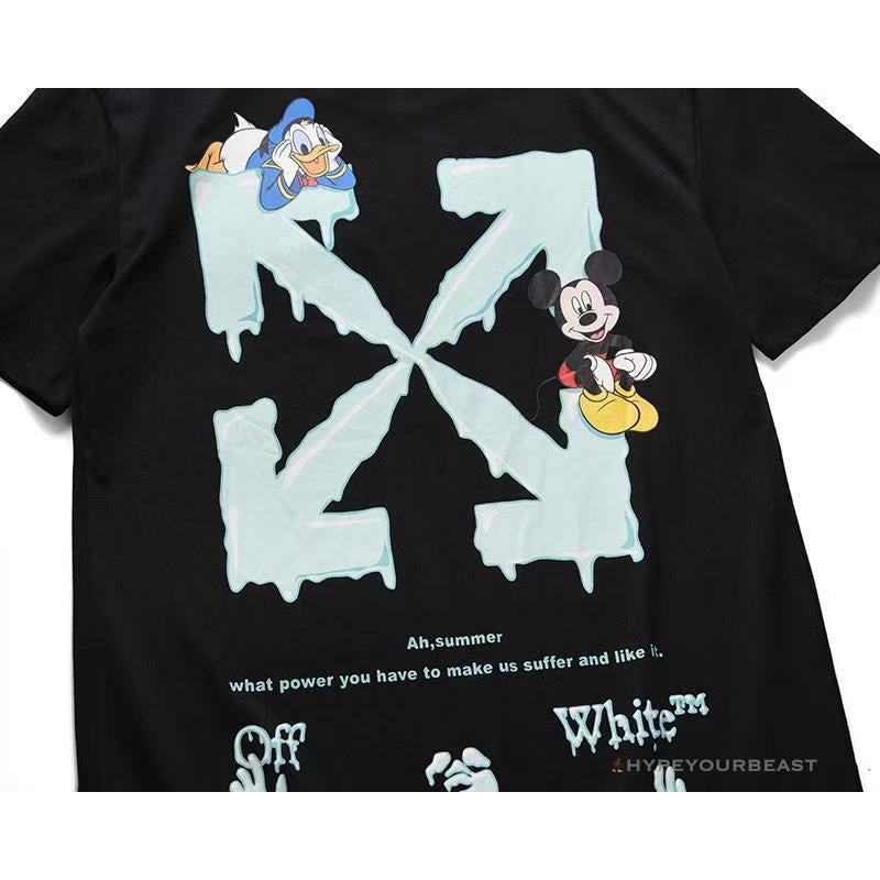 OFF-WHITE Mickey Limited Arrow Tee Shirt 'BLACK'