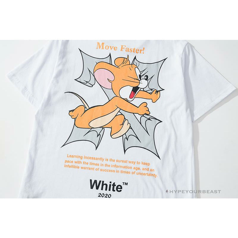 OFF-WHITE Jerry Move Faster Tee Shirt 'WHITE'