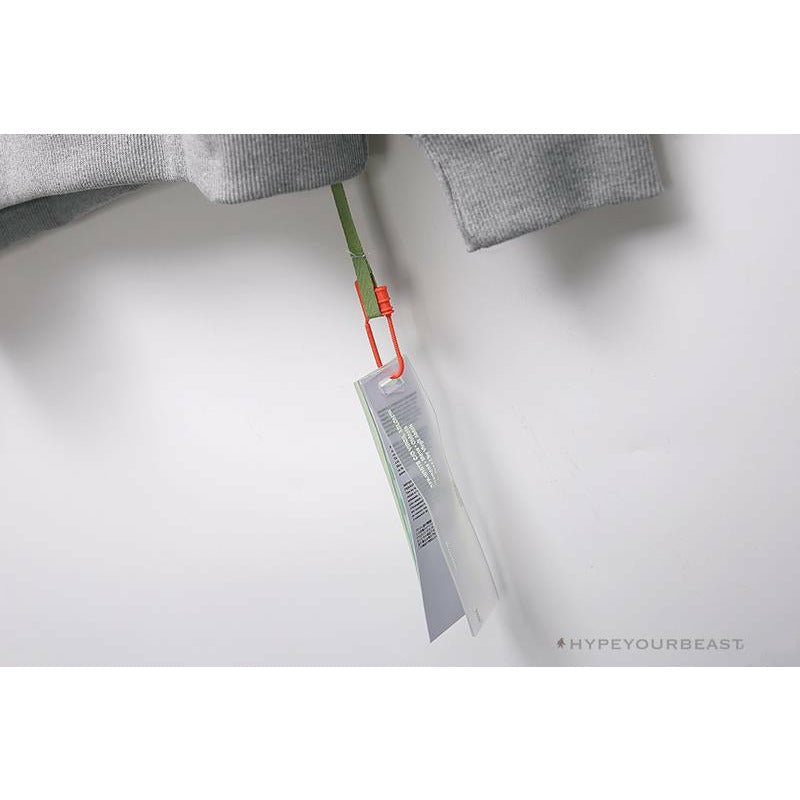 OFF-WHITE Hand-Painted Utility Pole Worker Hoodie 'GREY'
