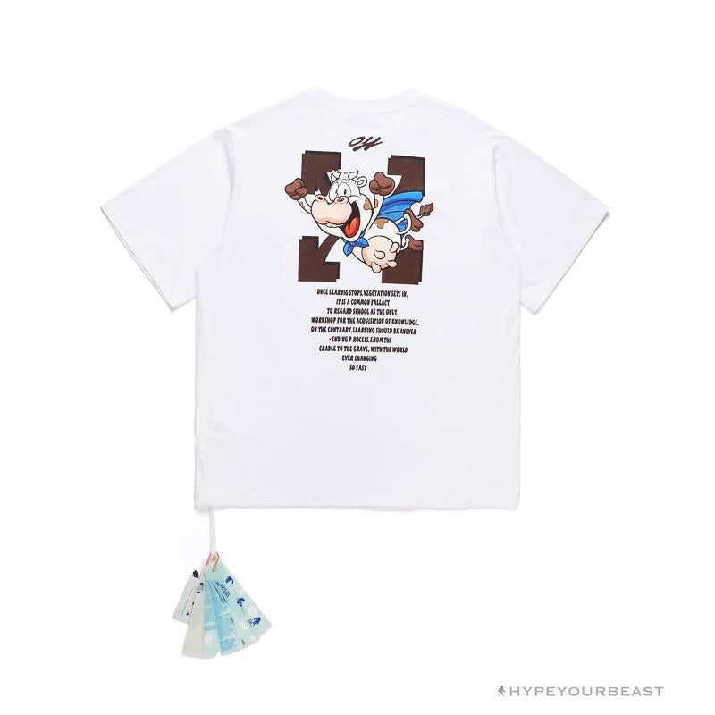 OFF-WHITE Arrow Flying Cow Tee Shirt 'WHITE'