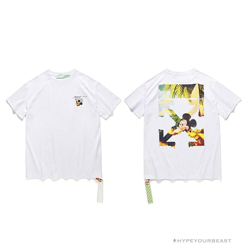 OFF-WHITE Disney Spring x Summer Mickey with Pluto Tee Shirt 'WHITE'
