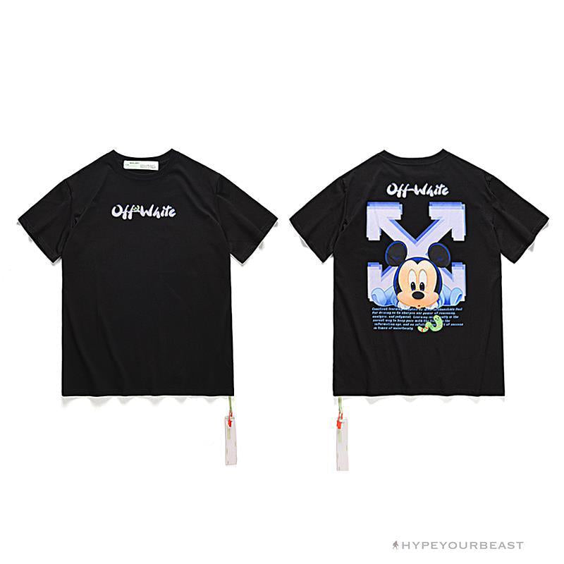 OFF-WHITE Disney Spring x Summer Mickey Arrow Tee Shirt 'BLACK'