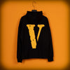 Vlone Yellow and Black Friends Hoodie