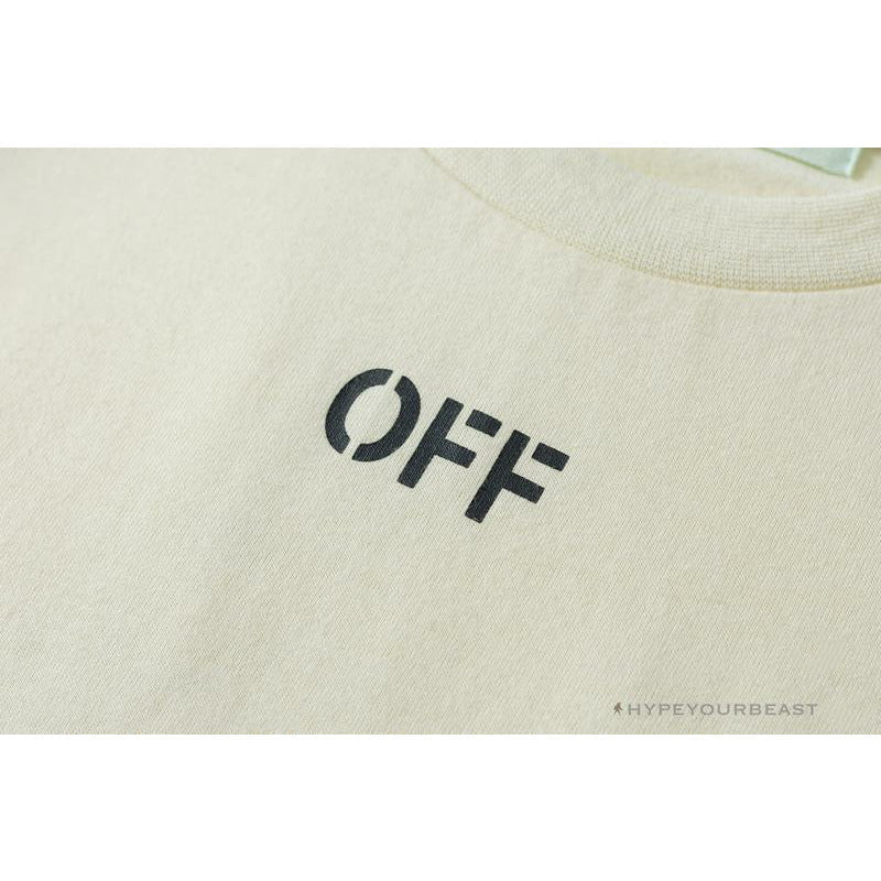 OFF-WHITE Flower Edition Tee Shirt 'BEIGE'