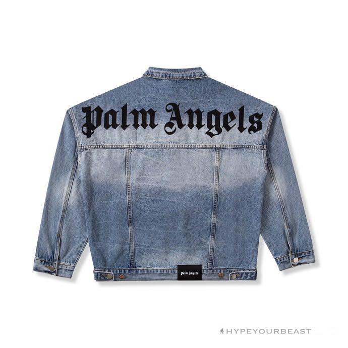 Palm Angels Jean Jacket Blue