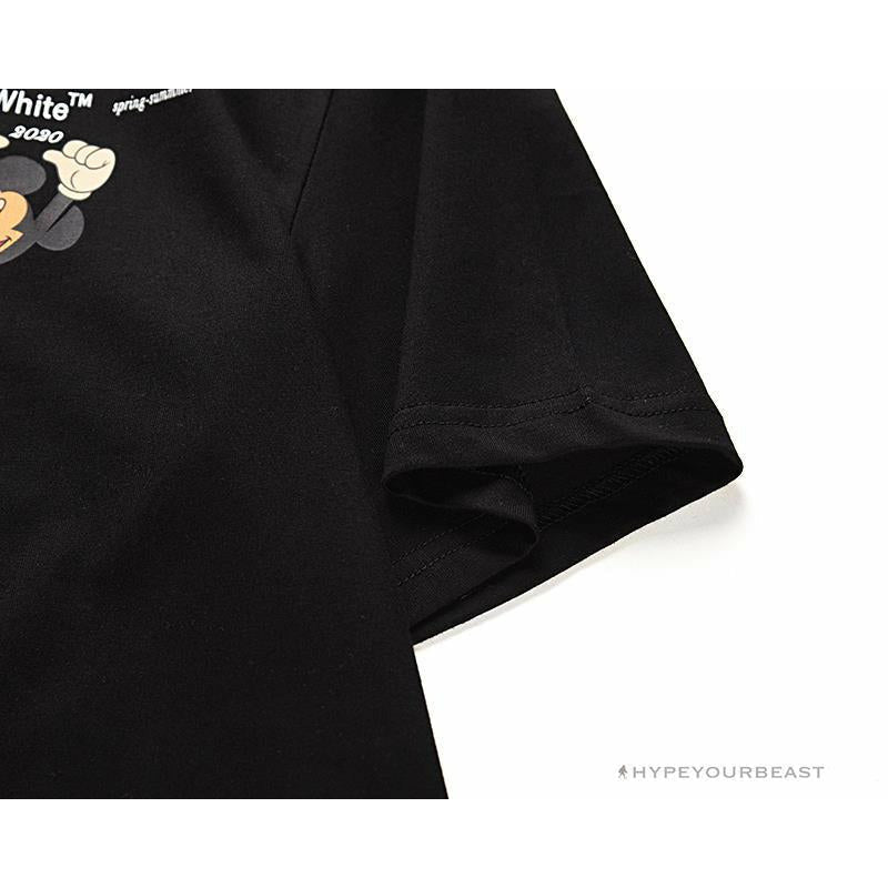 OFF-WHITE Disney Spring x Summer Mickey with Pluto Tee Shirt 'BLACK'