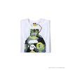 BAPE Green Ape Head Blue Storm Tee Shirt 'WHITE'