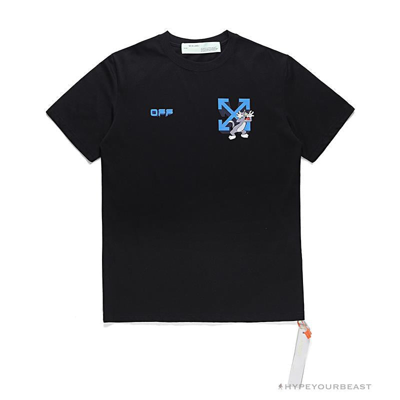 OFF-WHITE Tom and Jerry Loose Tee Shirt 'BLACK'