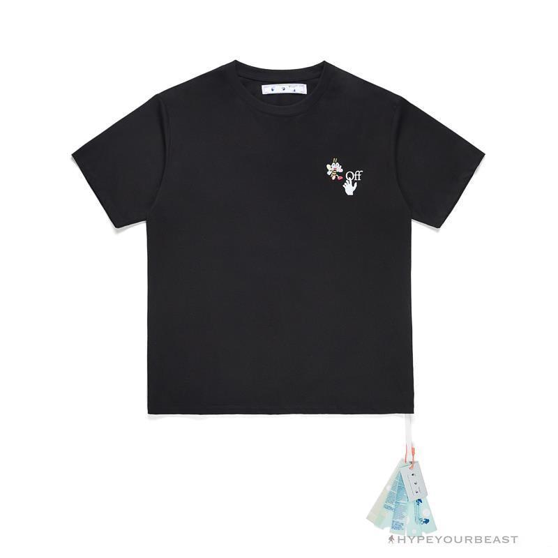 OFF-WHITE Takashi Murakami Sunflower Tee Shirt 'BLACK'