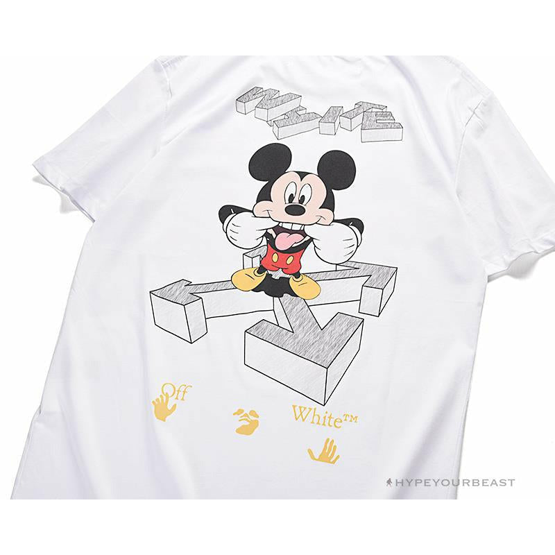 OFF-WHITE Mickey Bluff Face Tee Shirt 'WHITE'