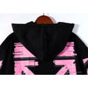 OFF-WHITE Pink Orange Arrow Hoodie 'BLACK'