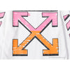 OFF-WHITE Pink Orange Arrow Hoodie 'WHITE'