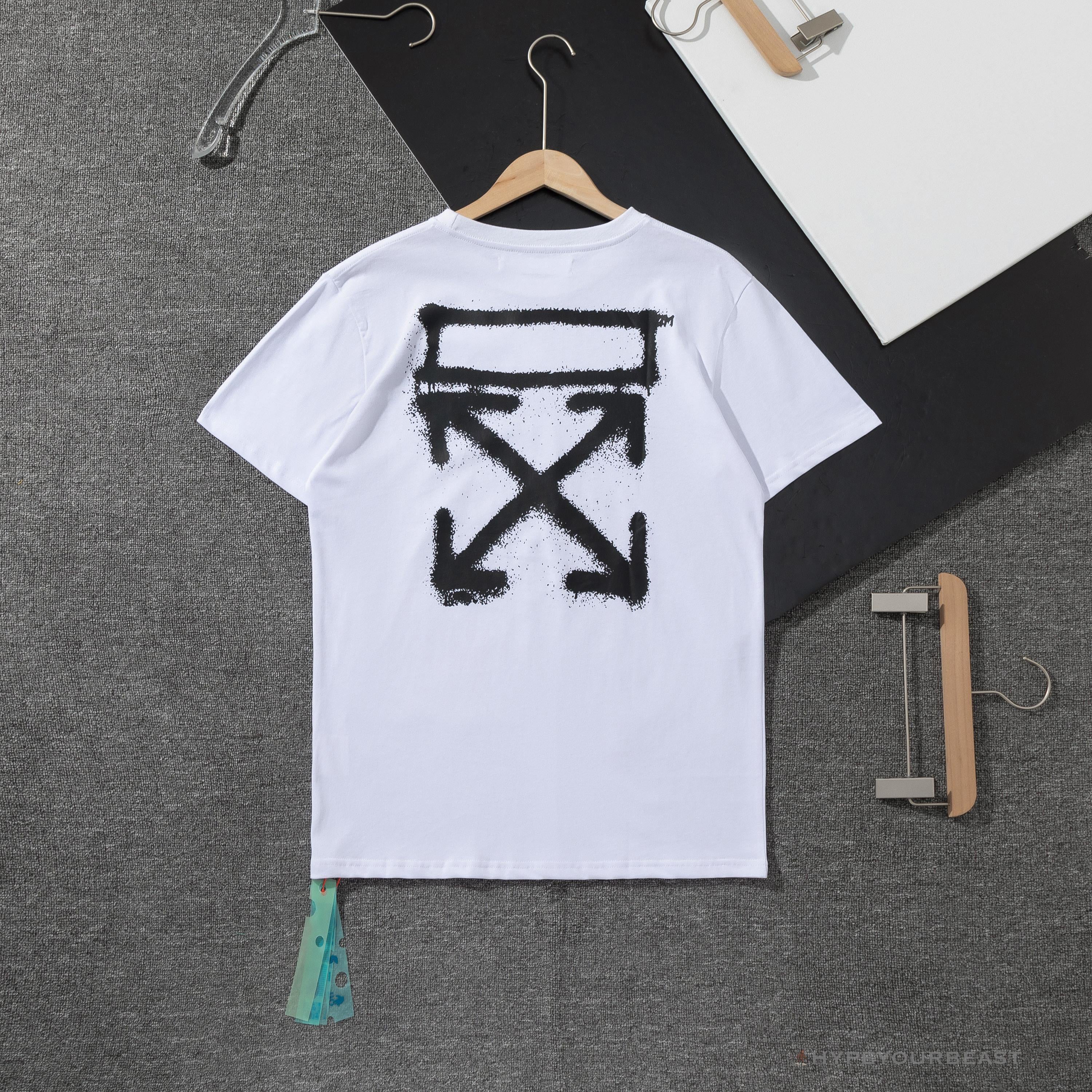 OFF-WHITE Spray Paint Arrow Tee Shirt 'WHITE'