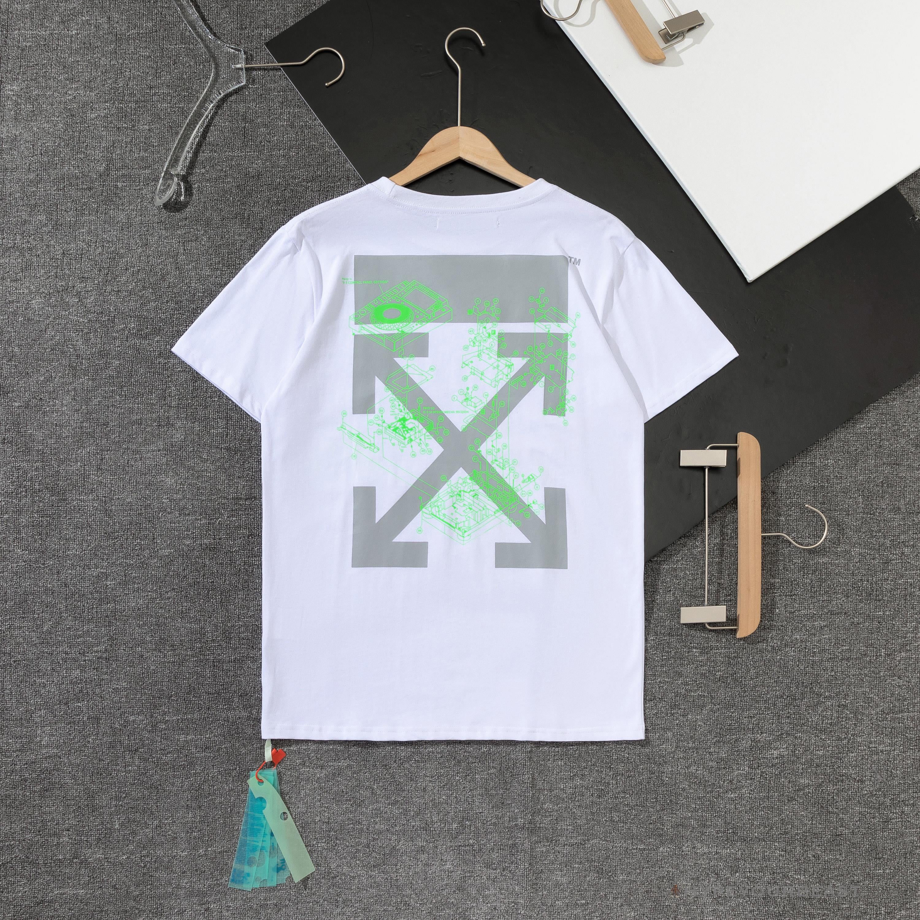 OFF-WHITE Mechanical Style 'WHITE' Tee Shirt