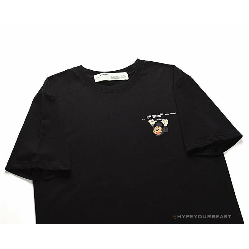 OFF-WHITE Disney Spring x Summer Mickey with Pluto Tee Shirt 'BLACK'