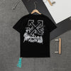 OFF-WHITE Tropical Landscape Tee Shirt 'BLACK'