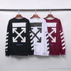 OFF-WHITE Classic Basic Cotton Terry Long Sleeve Shirt 'WINE RED'