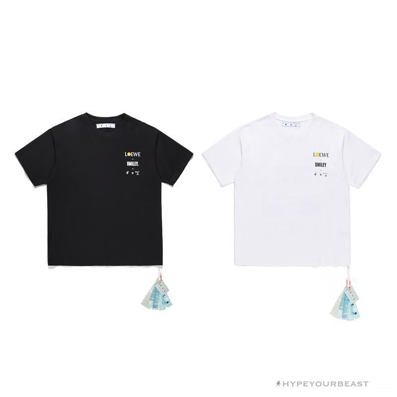 OFF-WHITE X LOEW X SMILEY Tee Shirt 'BLACK'