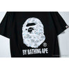BAPE Starry Sky Camouflage Luminous Great Ape Man Head Tee Shirt 'BLACK'