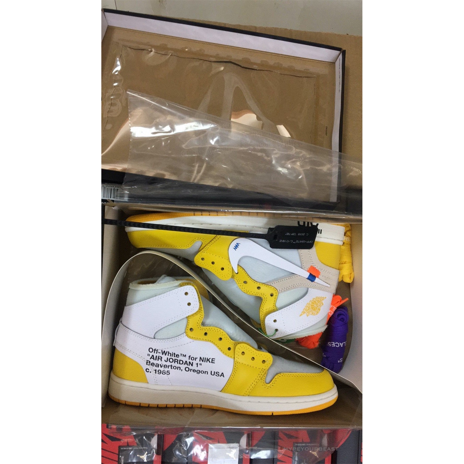 Off-White X Air Jordan 1 High Canary Yellow