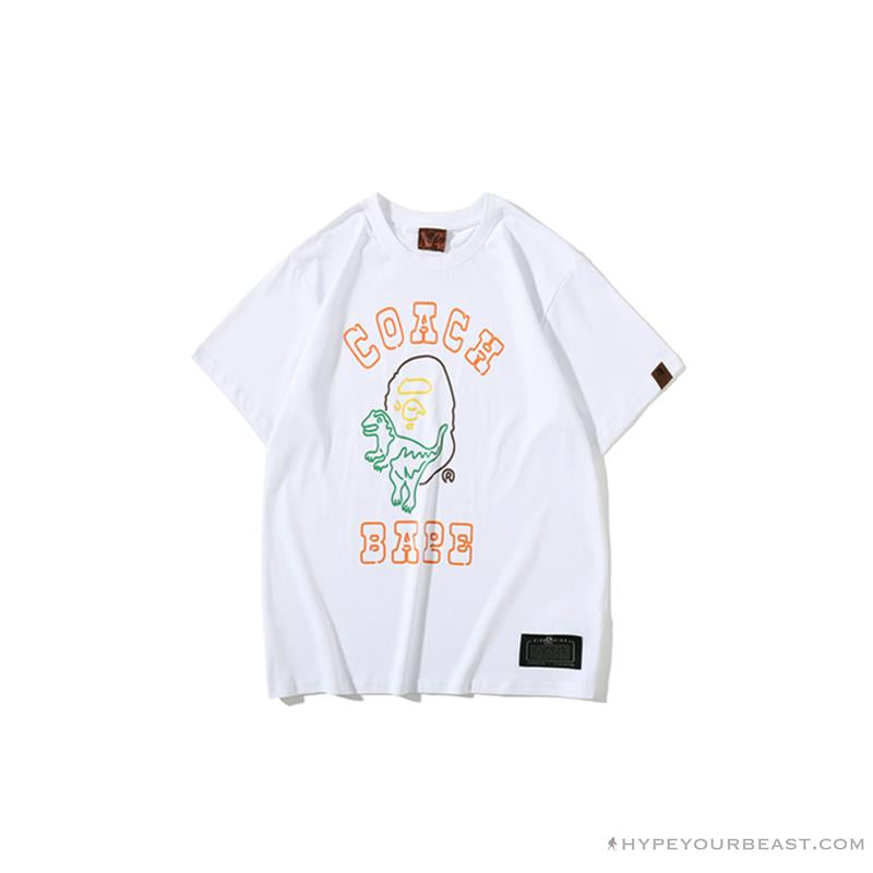 BAPE Little Dinosaur Cartoon Line Tee Shirt