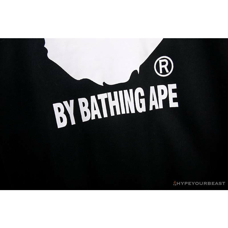 BAPE Behind The Great Ape-Man Head Long Sleeve Shirt 'BLACK'