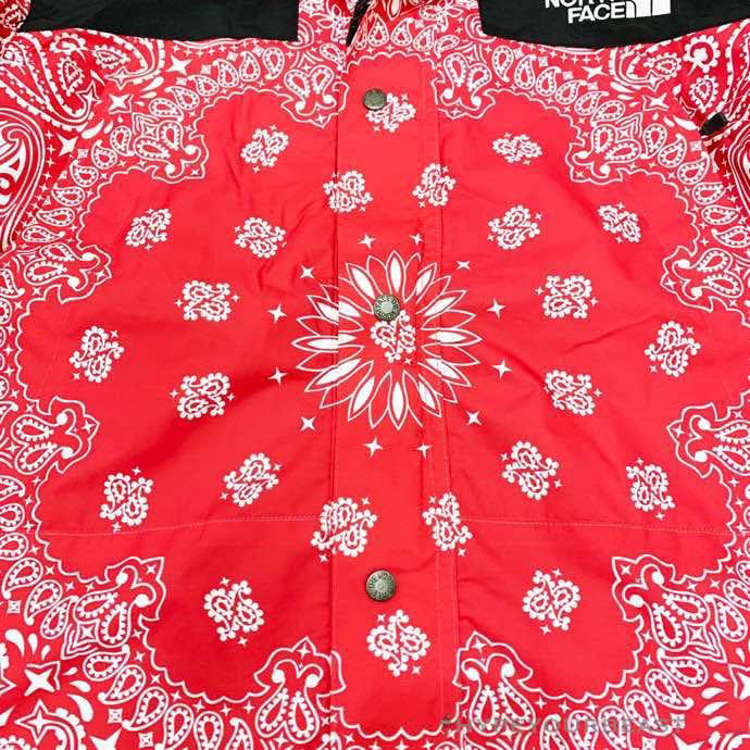 Supreme X TNF Bandana Jacket Red