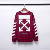 OFF-WHITE Classic Basic Cotton Terry Long Sleeve Shirt 'WINE RED'