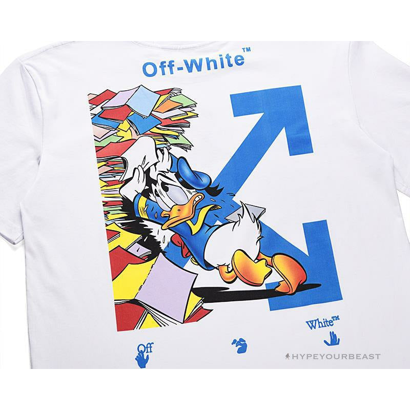 OFF-WHITE Summer Donald Duck Print Tee Shirt 'WHITE'