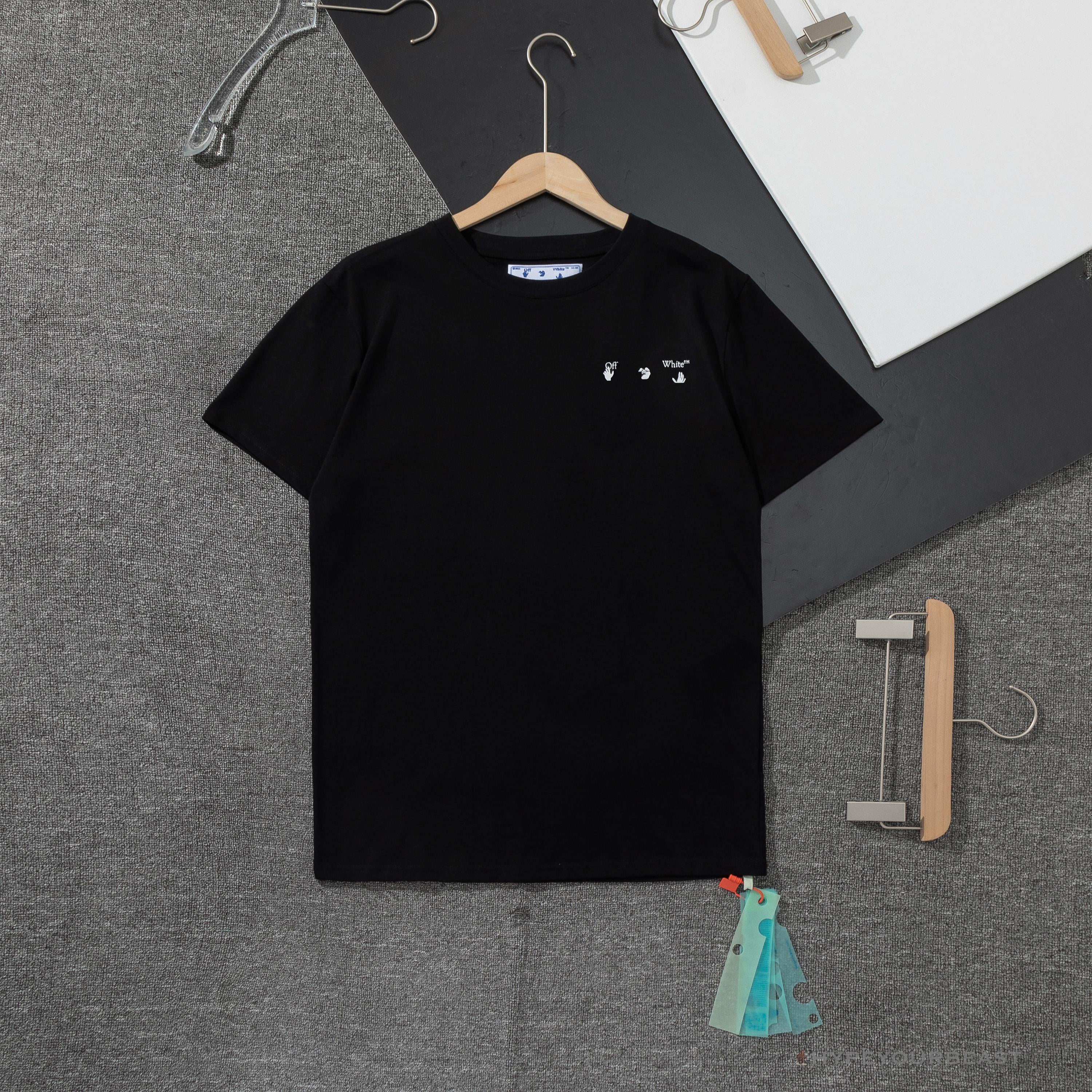 OFF-WHITE Skull and Writing Tee Shirt 'BLACK'