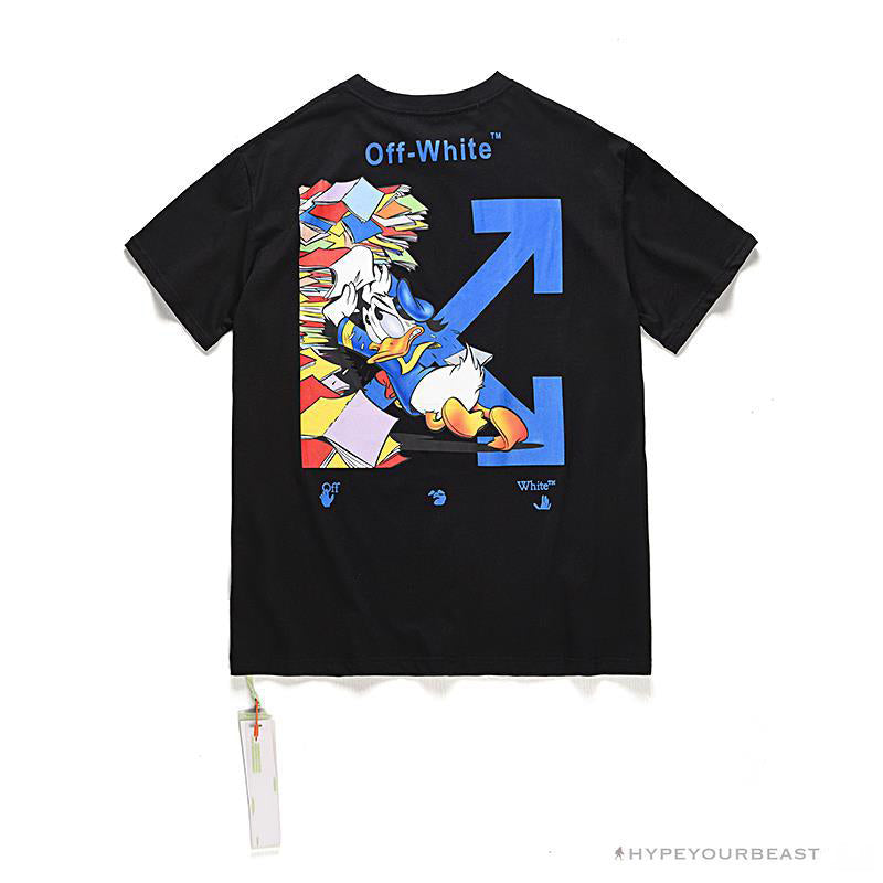 OFF-WHITE Summer Donald Duck Print Tee Shirt 'BLACK'