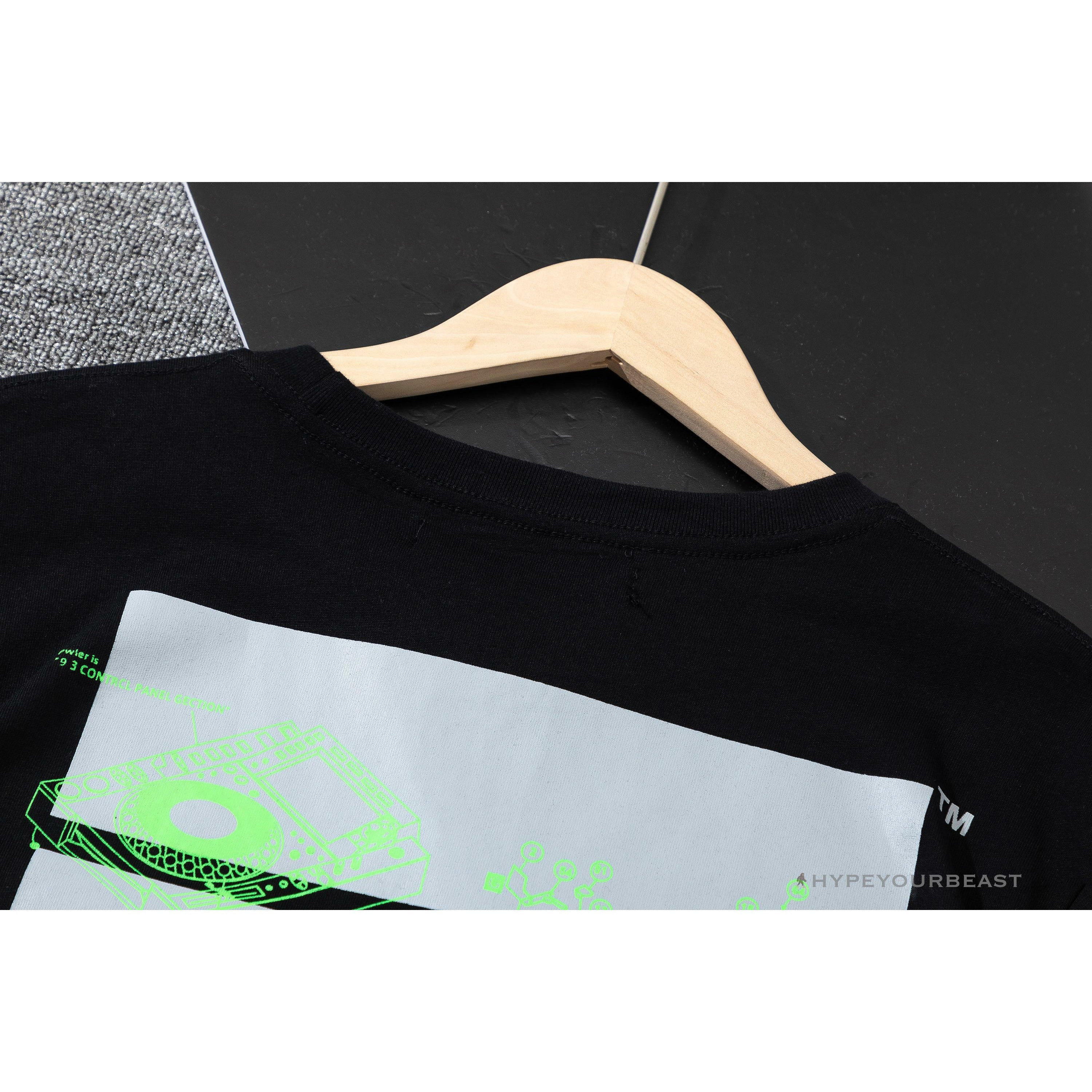 OFF-WHITE Mechanical Style 'BLACK' Tee Shirt