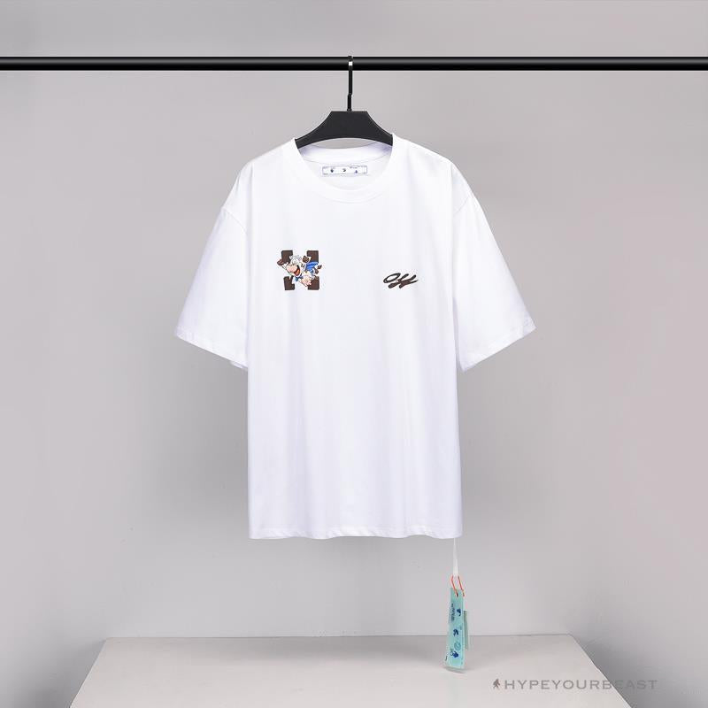 OFF-WHITE Arrow Flying Cow Tee Shirt 'WHITE'