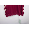 OFF-WHITE Rubber Strip Arrow Long Sleeve Shirt 'WINE RED'