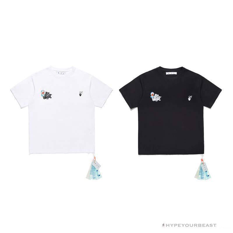 OFF-WHITE Graffiti Letter Doraemon Tee Shirt 'WHITE'