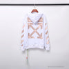 OFF-WHITE Rubber Strip Arrow Hoodie 'WHITE'