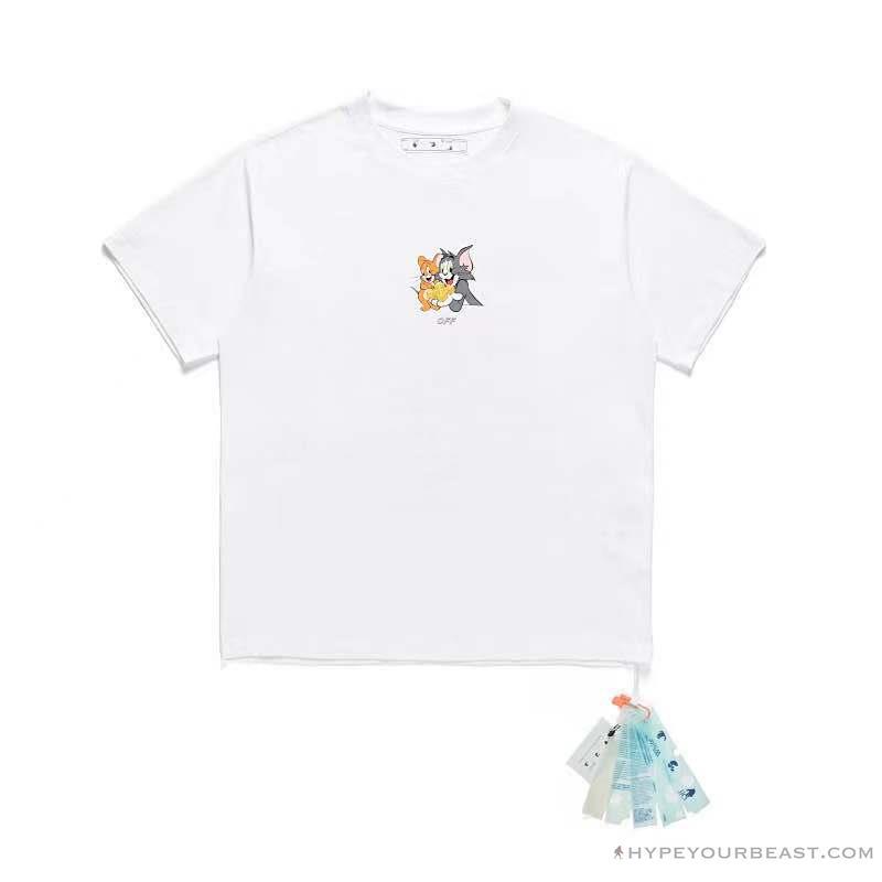OFF-WHITE Cat and Mouse Tee Shirt 'WHITE'