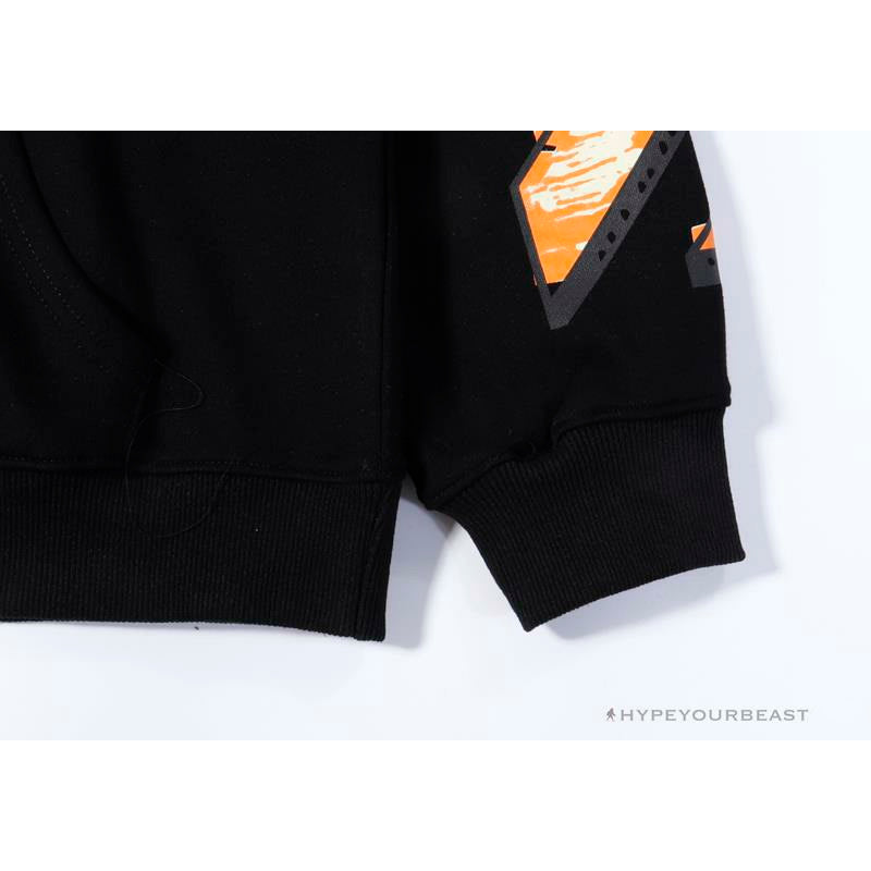 OFF-WHITE Pink Orange Arrow Hoodie 'BLACK'