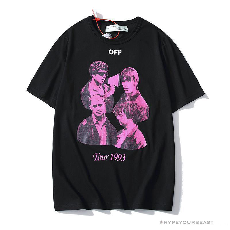 OFF-WHITE CO VIRGIL ABLOH Portrait Tee Shirt "BLACK'