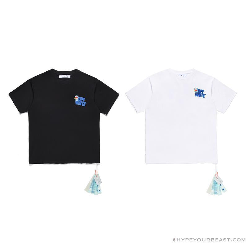 OFF-WHITE Doraemon Stereo Arrow Tee Shirt BLACK