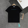 OFF-WHITE Light Blue Marker Draw Pattern Tee Shirt 'BLACK'